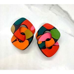 Colorful Chain Earrings